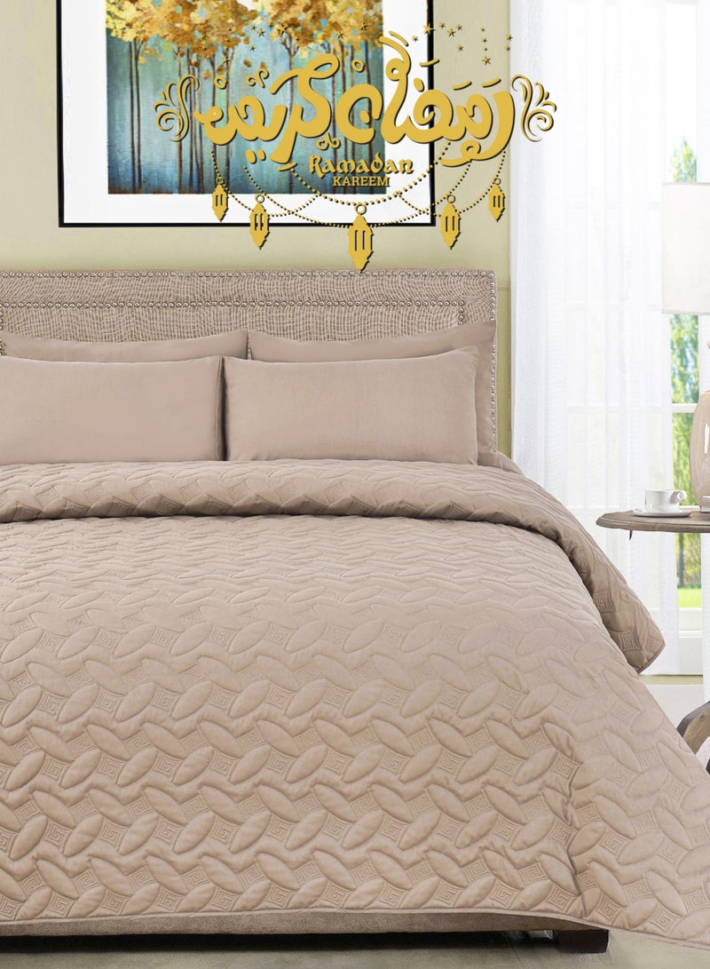 سيد المنسوجات المنزلية مفرش المضغوط مفرد من مايكروفايبر، يناسب سرير بحجم 120 × 200 سم، 3 قطع، سلسلة إلميرا - Image 1